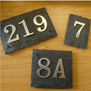 Slate Number Plaque